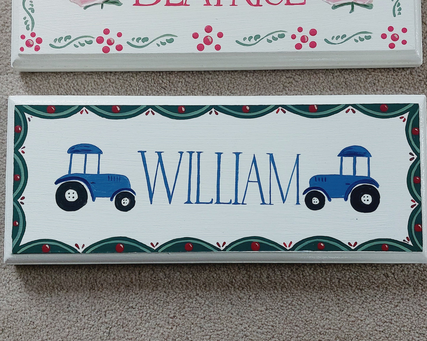 TRACTORS DOOR SIGN