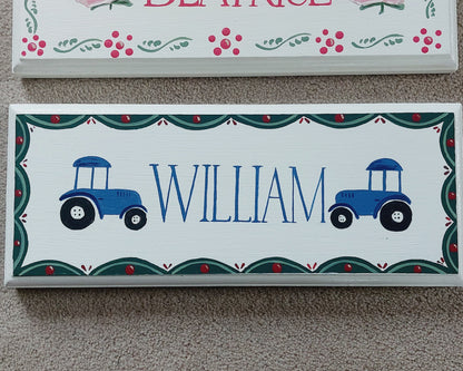 TRACTORS DOOR SIGN