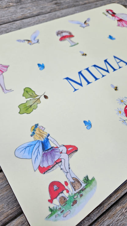 *NEW!* WOODLAND FAIRIES PLACEMAT