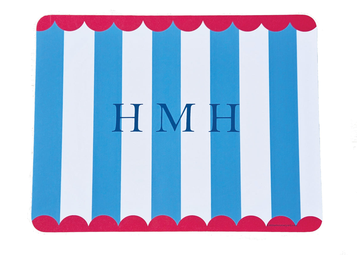 *NEW!* BLUE / WHITE CIRCUS STRIPE