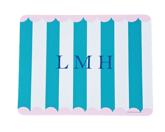 *NEW!* TEAL / PINK CIRCUS STRIPE